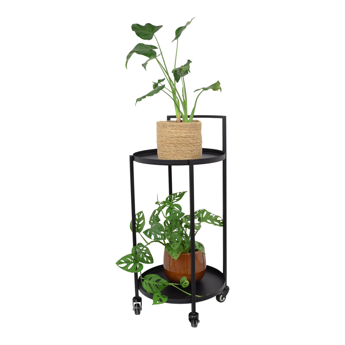KÜCHENWAGEN James Schwarz - Schwarz, Metall (42/86/39cm) - LOFT42