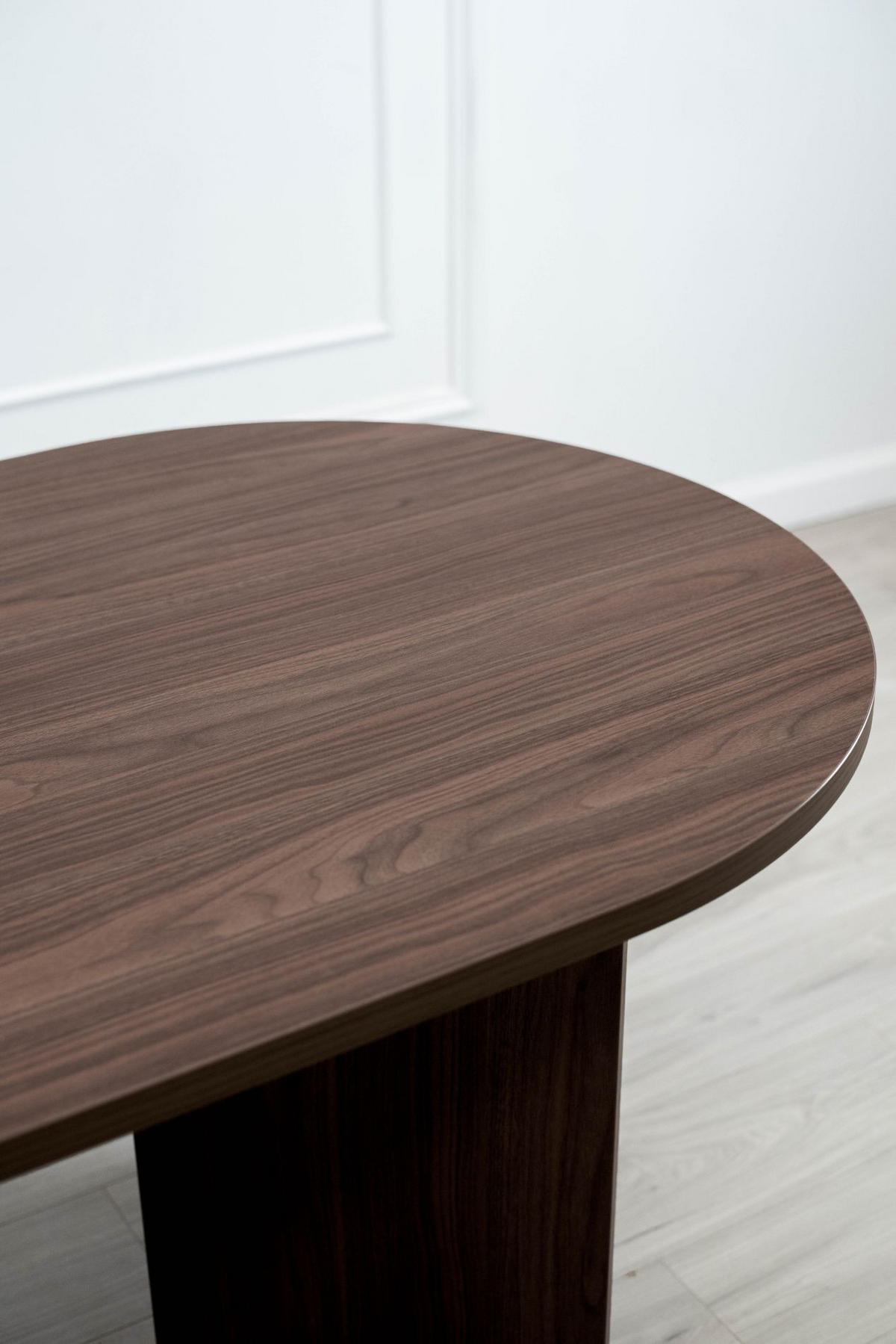 ESSTISCH Ovo Holzoptik Nussbaum Wisconsin 204/90/75 cm - Braun, Holzwerkstoff (204/90/75cm) - Selsey