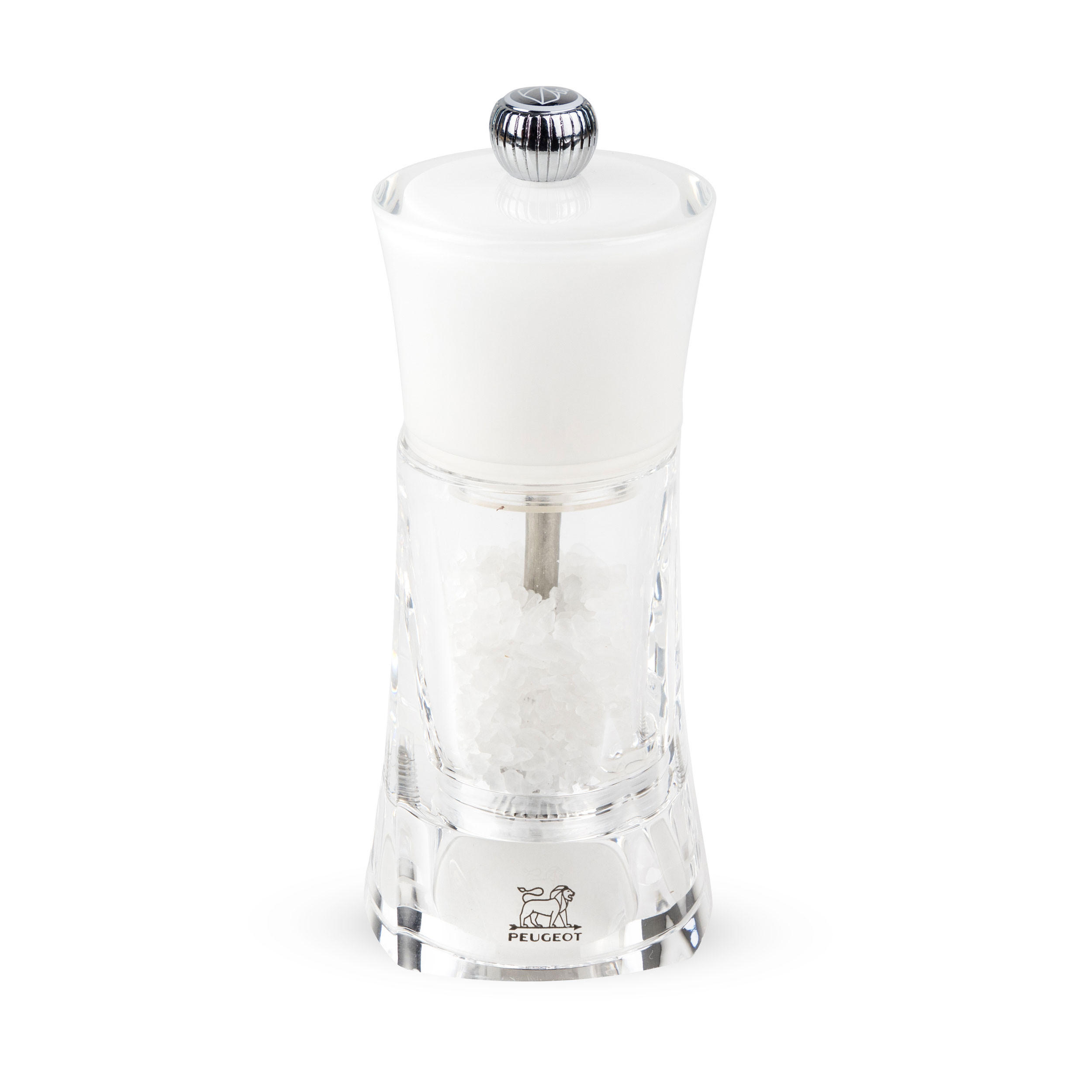 SALZMÜHLE Molene 14cm Acryl Weiß Stahlmahlwerk - Weiß, Kunststoff (7/14/7cm) - PEUGEOT