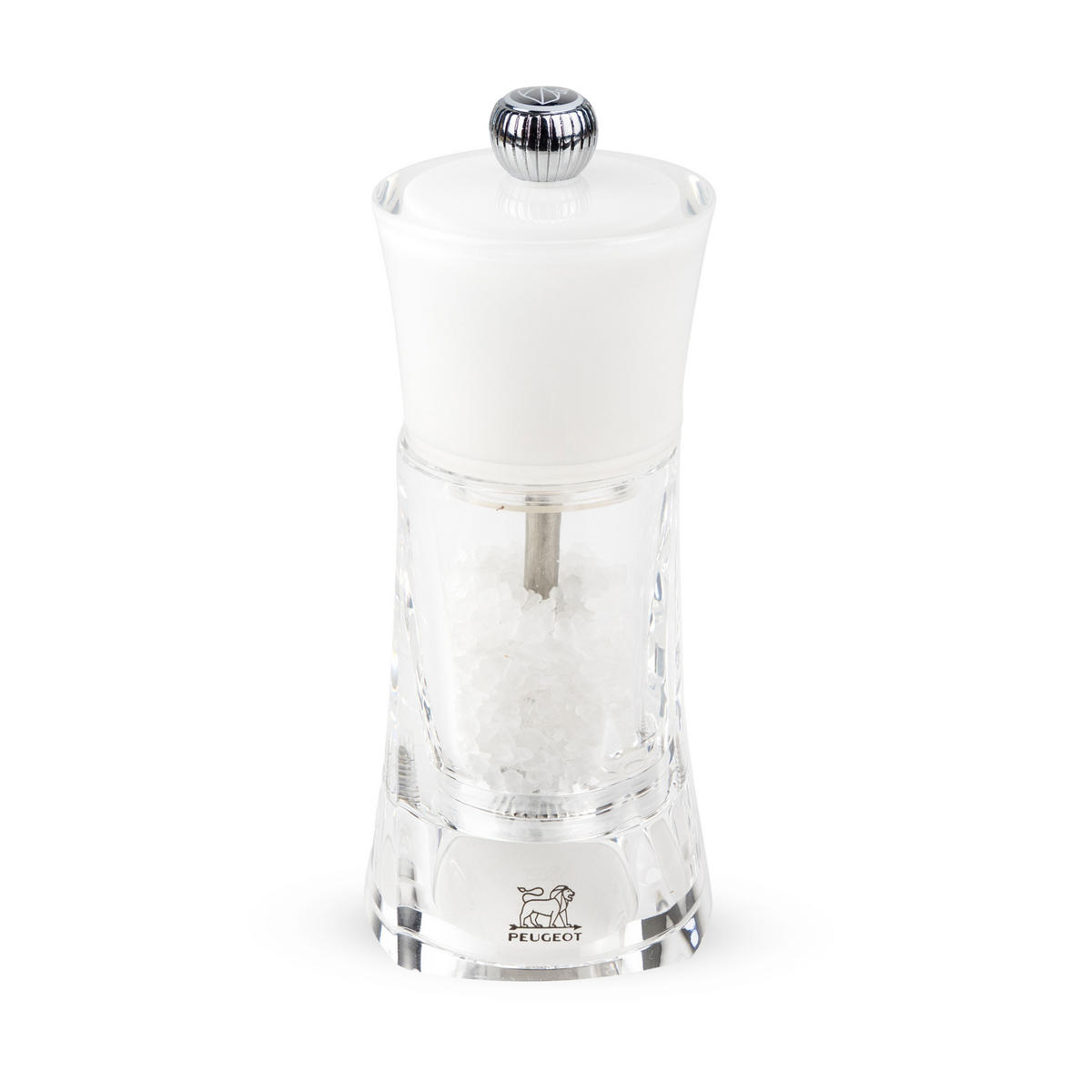 SALZMÜHLE Molene 14cm Acryl Weiß Stahlmahlwerk - Weiß, Kunststoff (7/14/7cm) - PEUGEOT