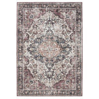 VINTAGE-TEPPICH George waschbar 60x120 cm - Rot/Multicolor, Kunststoff (60/120cm) - benuta