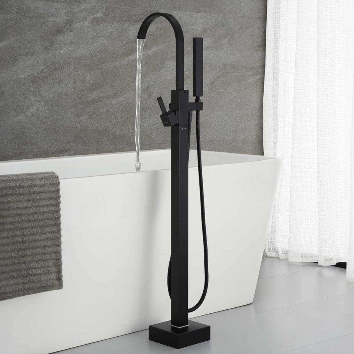 STANDARMATUR SKY - Schwarz - Schwarz, Metall (15/112/20cm) - Home Deluxe