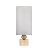 WINDLICHT Levee Beige 20/20/50cm - Beige, Glas (20/50/20cm) - PTMD Collection