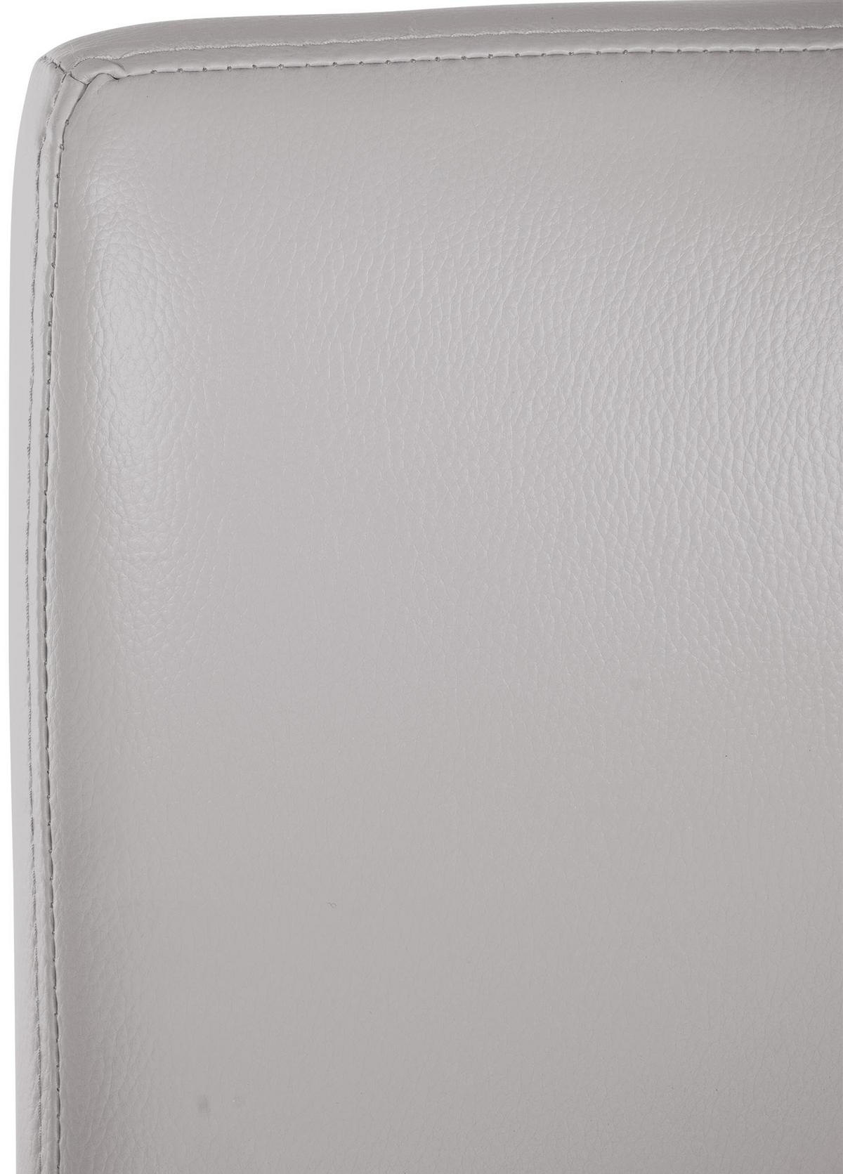 BARHOCKER Lederlook Weiß - Schwarz/Weiß, Textil/Metall (43/110/49cm) - CLP