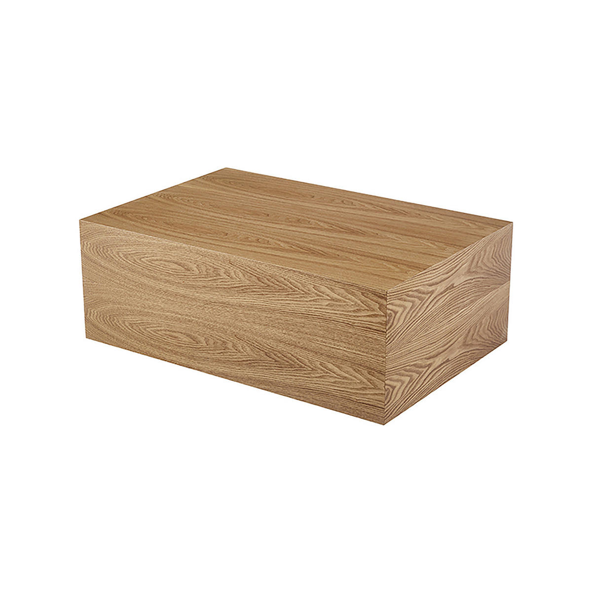 FURNIERTER COUCHTISCH - Rechteckig - Esche - Eschefarben, Holzwerkstoff (60/90/35cm) - home24