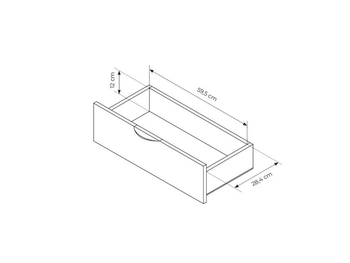 KOMMODE Arvis Eiche Dunin, mit Schubladen - Eichefarben/Schwarz, Holzwerkstoff (163/81/38cm) - Bettso