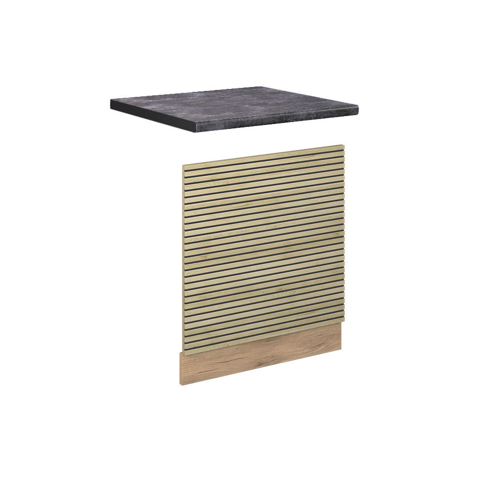 PŘEDNÍ PANEL Fame-Line Dubový panel - medově dubová/barva dubu, kompozitní dřevo (45/67.4/1.6cm) - Vicco