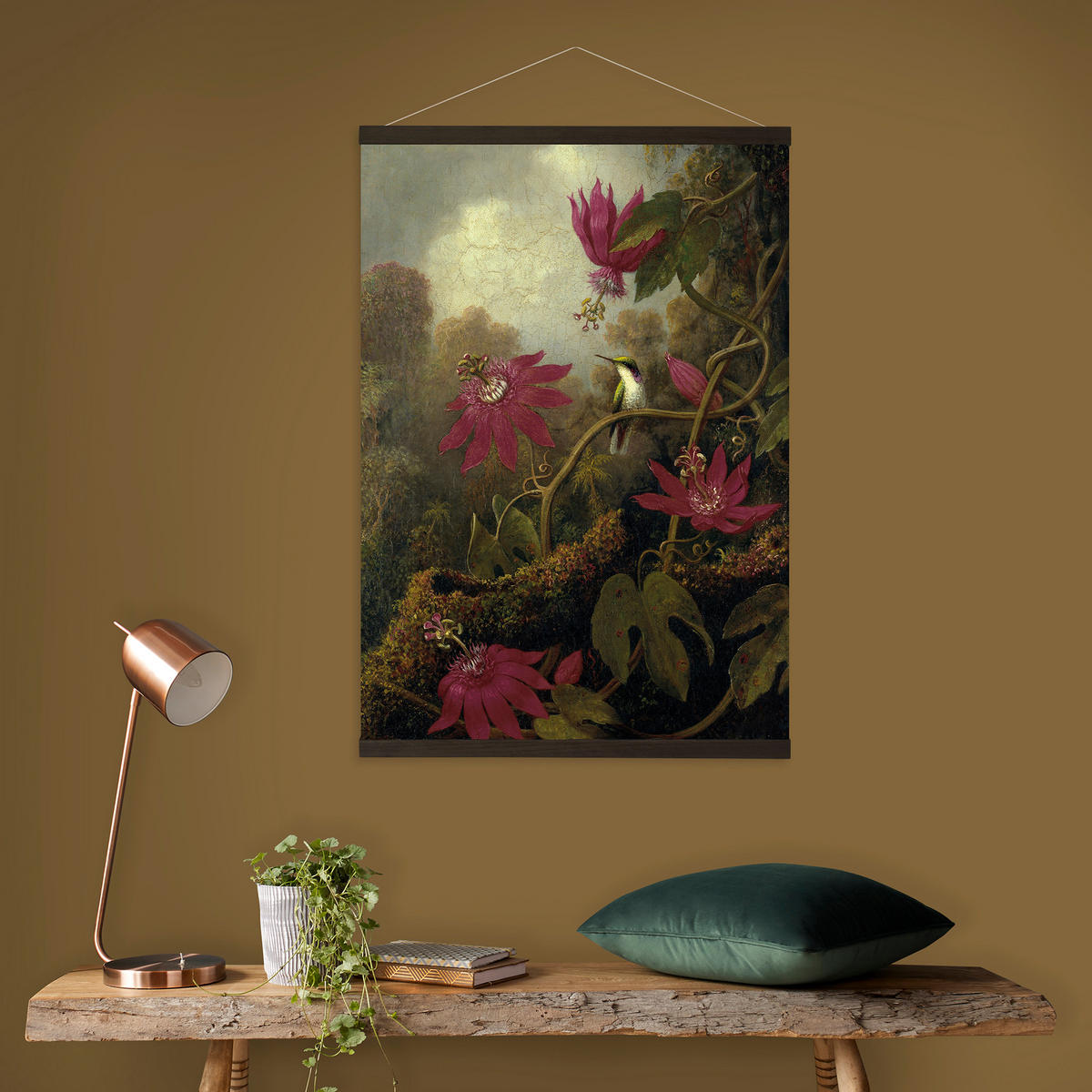 POSTER | Dusky Beauty Jungle Hummingbird | 100x70cm - Multicolor, Textil (70/100/0.1cm) - Art for the Home