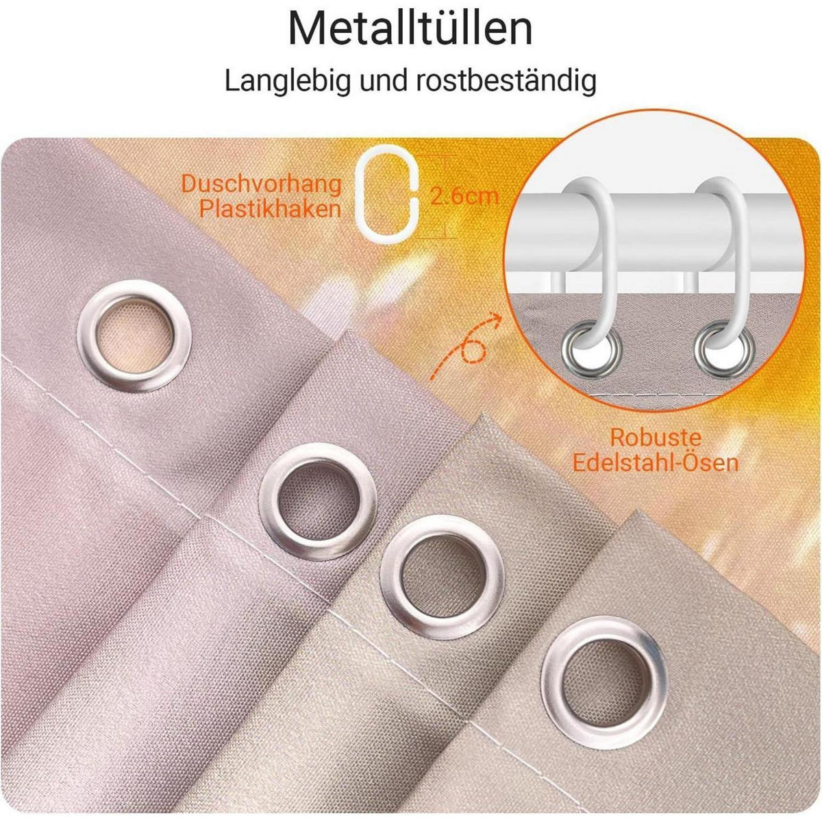 DUSCHVORHANG Gelbe Ente 240 x 200 cm - Gelb, Textil (240/200cm)