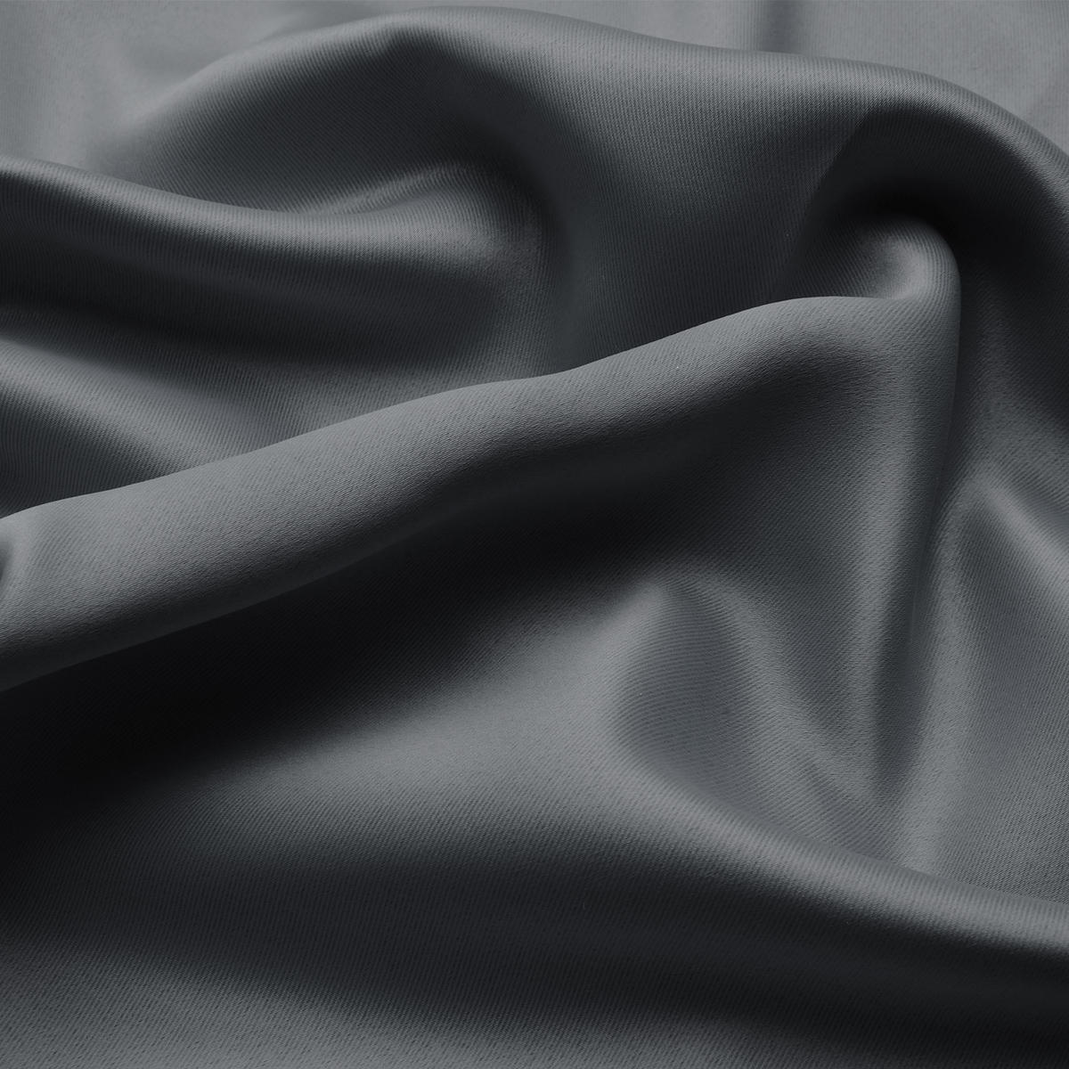 VORHANG Amelie BO mit Öse 140x245cm Anthrazit (2tlg) - Anthrazit, Textil (140/245/1cm) - Beautissu 