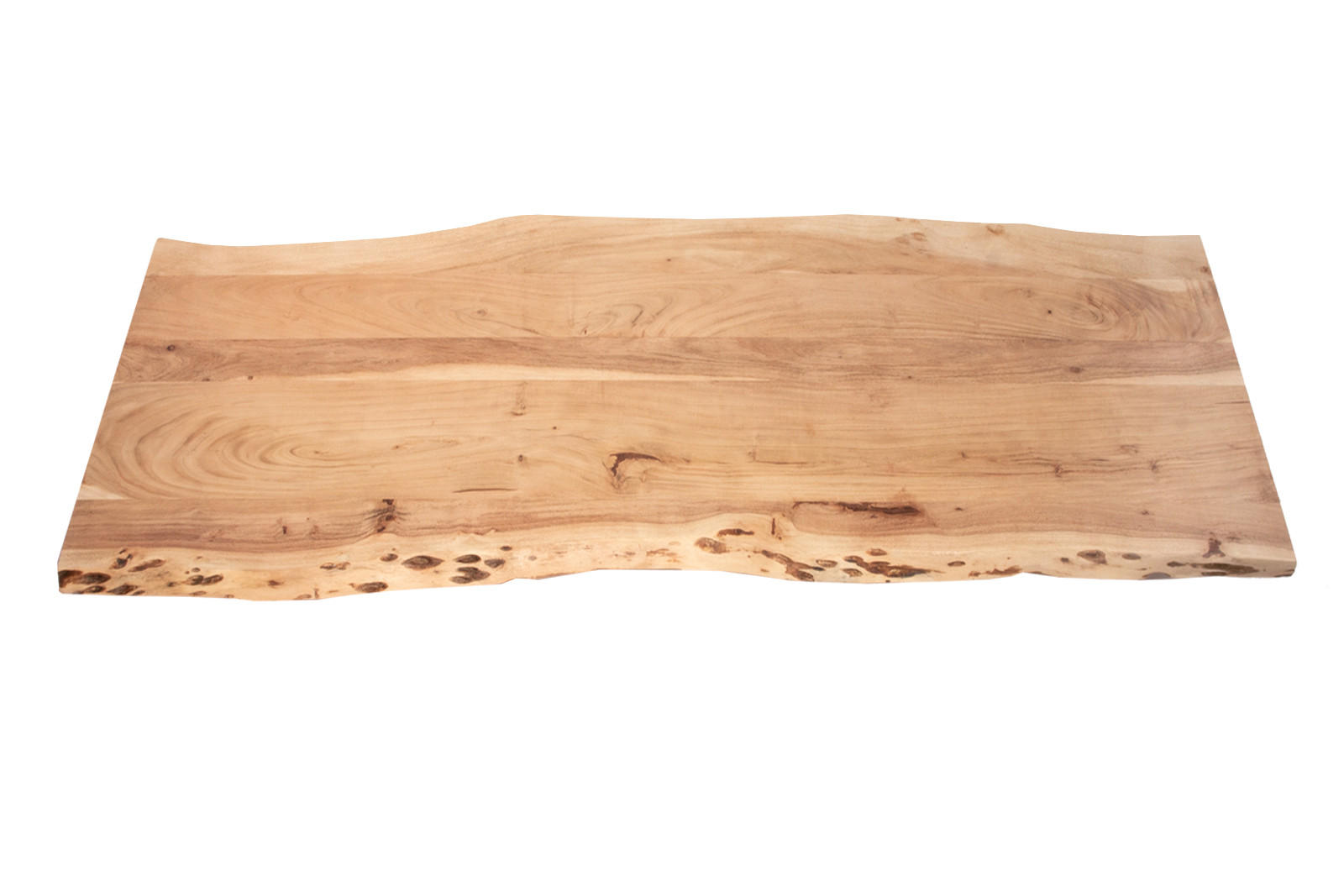 TISCHPLATTE CURT - Beige/Naturfarben, Akazienholz/Holz (60/180/3cm) - SAM