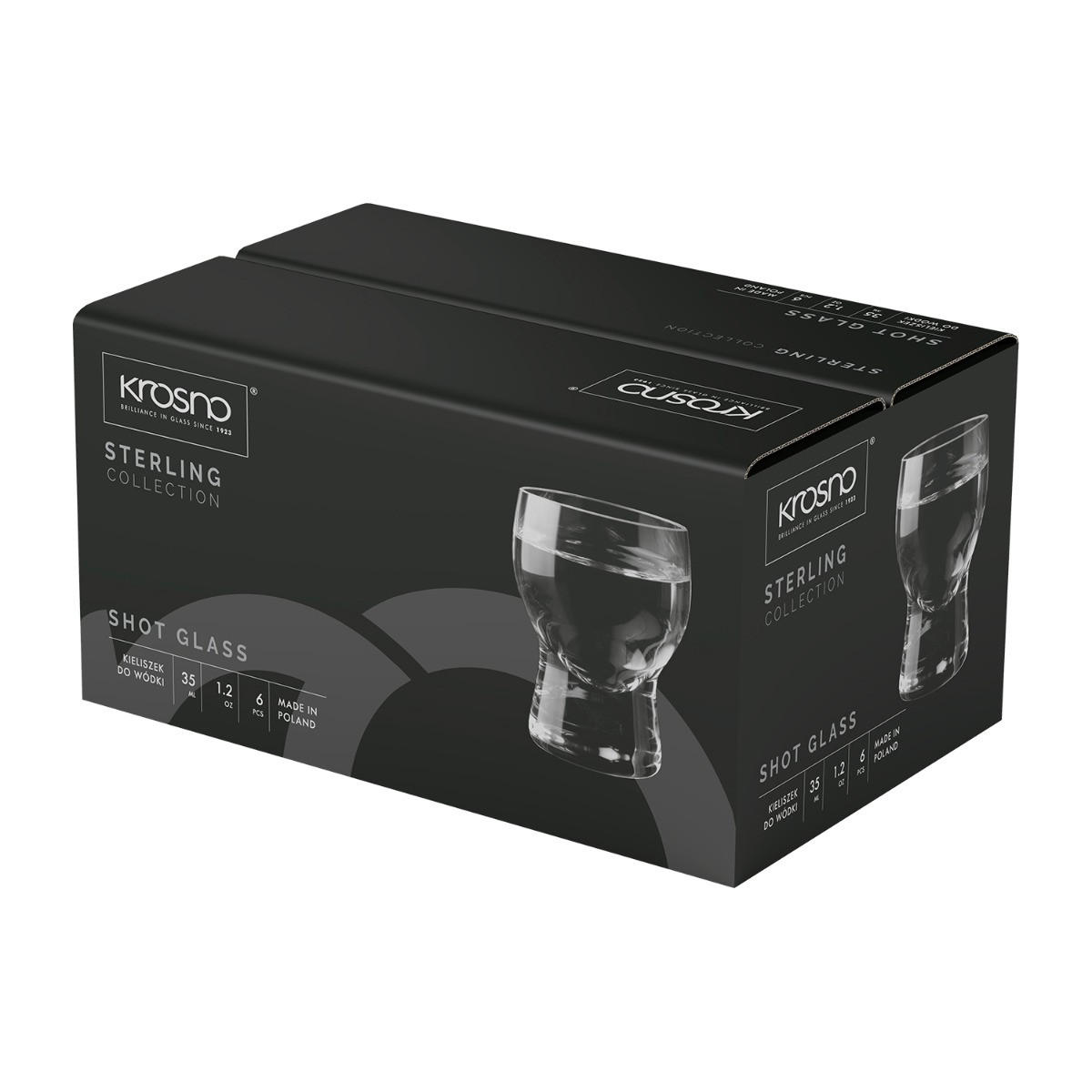 SCHNAPSGLÄSER STERLING, 6ER-SET, 40 ML - Transparent, Glas (0.04L) - Krosno Glass