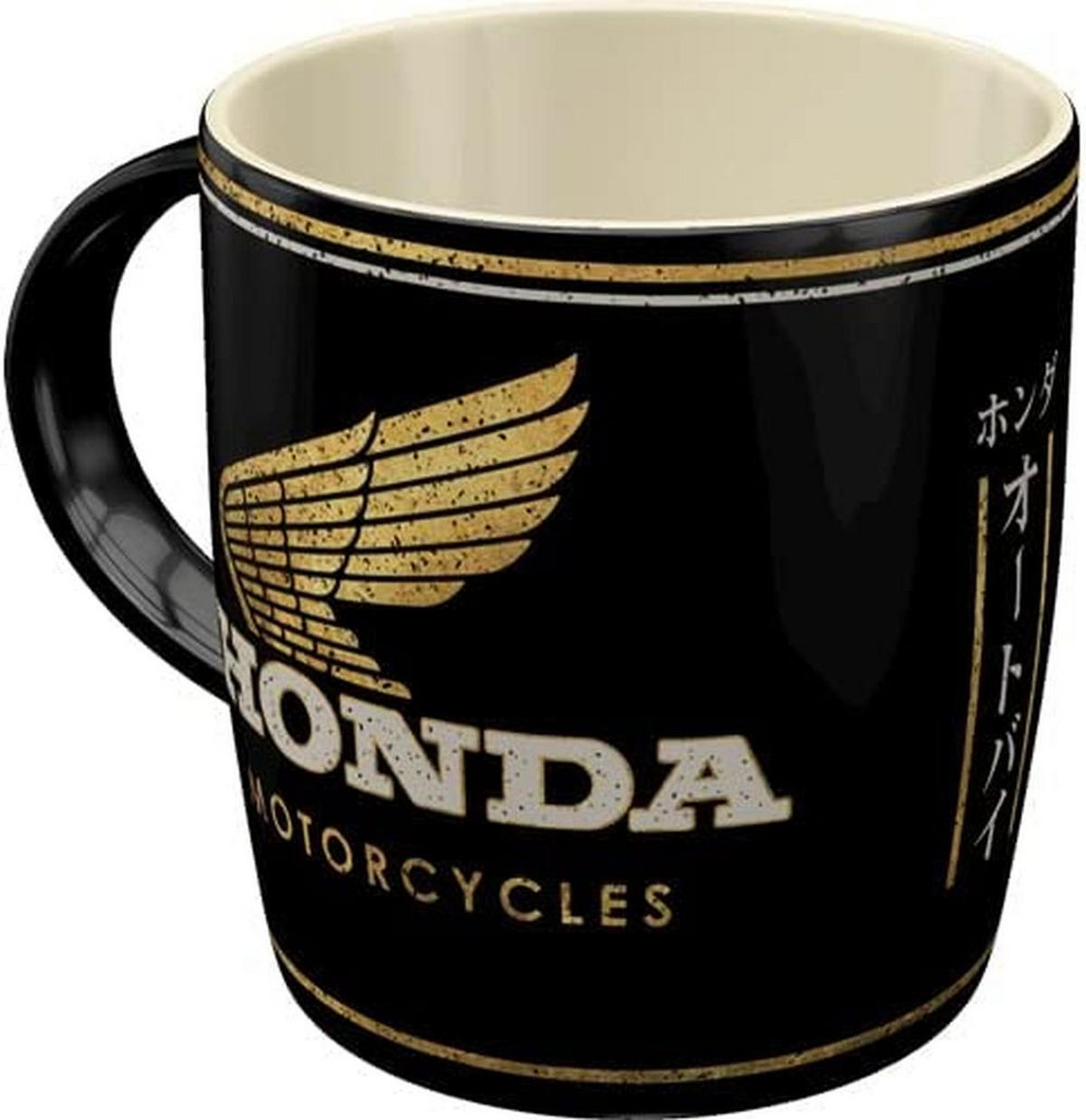 KAFFEETASSE 330 ml Honda MC Motorcycles Gold - Multicolor, Metall (0.33L) - Nostalgic-Art
