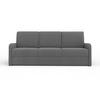 3-SITZER SOFA BIANCO 215 cm breit in Boucle Grau - Grau, Holzwerkstoff/Textil (215/90/92cm) - Deine Möbel 24