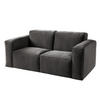 2-SITZER SOFA - Dunkelgrau, Textil (190/75/96cm) - home24