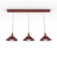 HÄNGELEUCHTE - Rot, Metall (25/100/16cm) - Lumicom