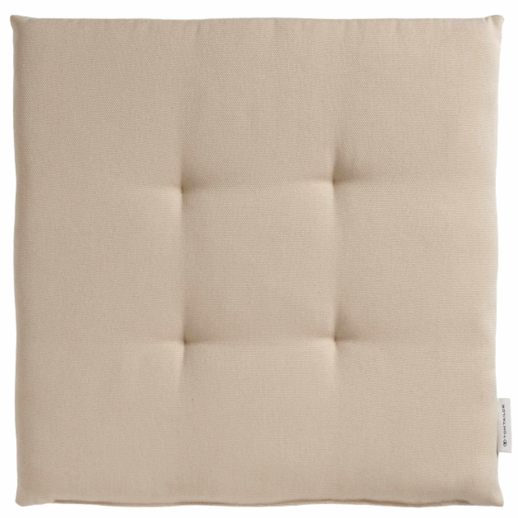 SITZKISSEN DOVE CHAIRPAD - Beige, Textil (40/40/2cm) - Tom Tailor