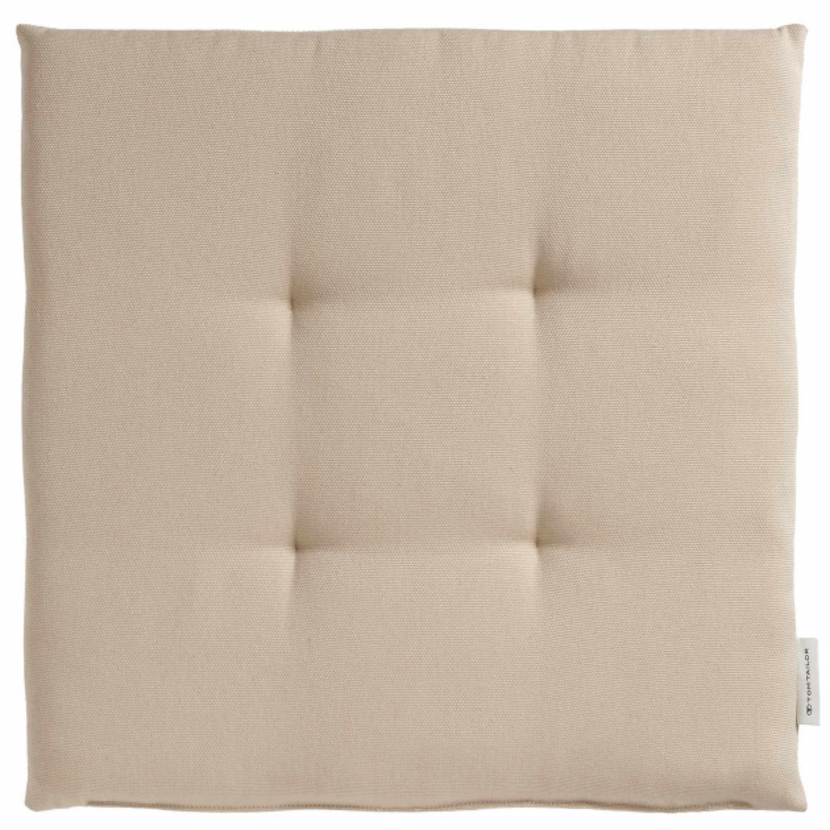 SITZKISSEN DOVE CHAIRPAD - Beige, Textil (40/40/2cm) - Tom Tailor