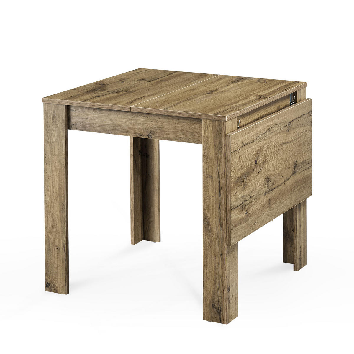 ESSTISCH LIVIUS 80-120/80/74 cm - Eiche Artisan, Holzwerkstoff (80/80/74cm) - B&D Home