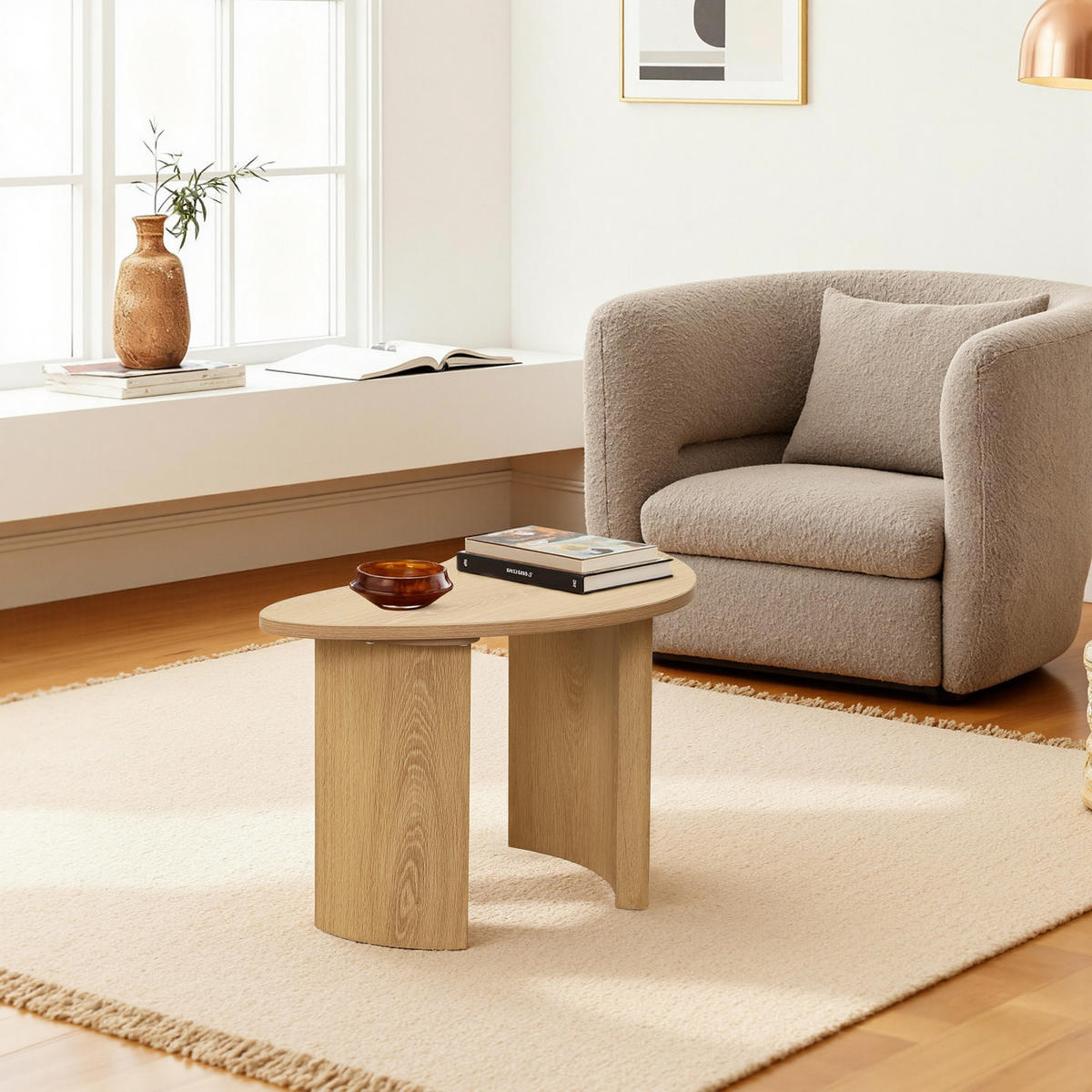 COUCHTISCH, 50 × 38 × 35 cm - Braun, Holzwerkstoff (38/50/35cm) - Hometopia