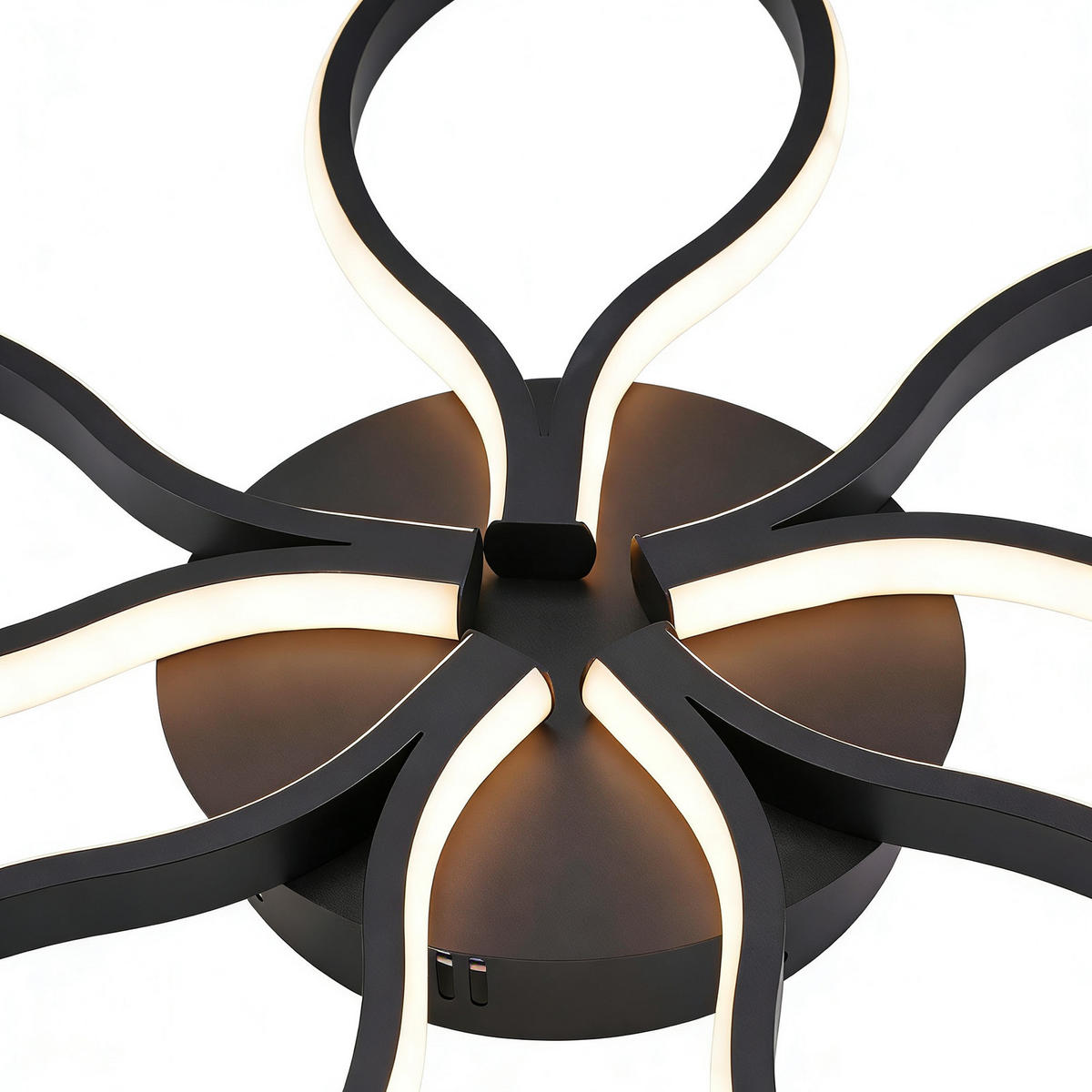 LED DECKENLEUCHTE Gelwynne 80/38/6 cm - Schwarz, Metall (80/38/6cm) - ZMH