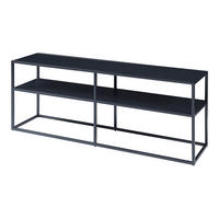 FERNSEHTISCH Solund - Schwarz, Metall (30/46/120cm) - [en.casa]
