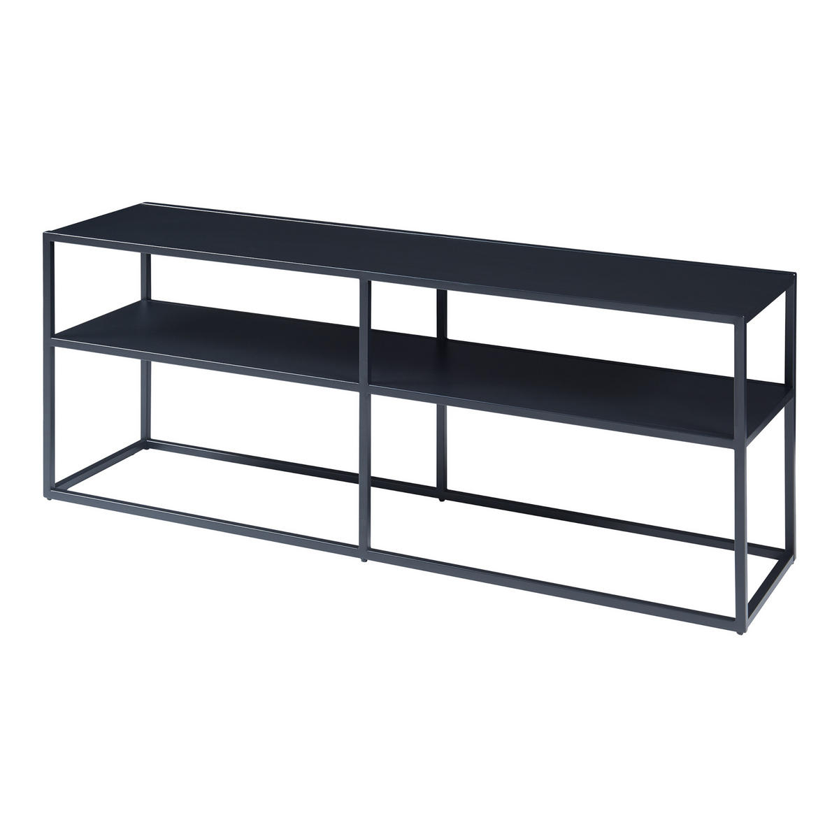 FERNSEHTISCH Solund - Schwarz, Metall (30/46/120cm) - [en.casa]