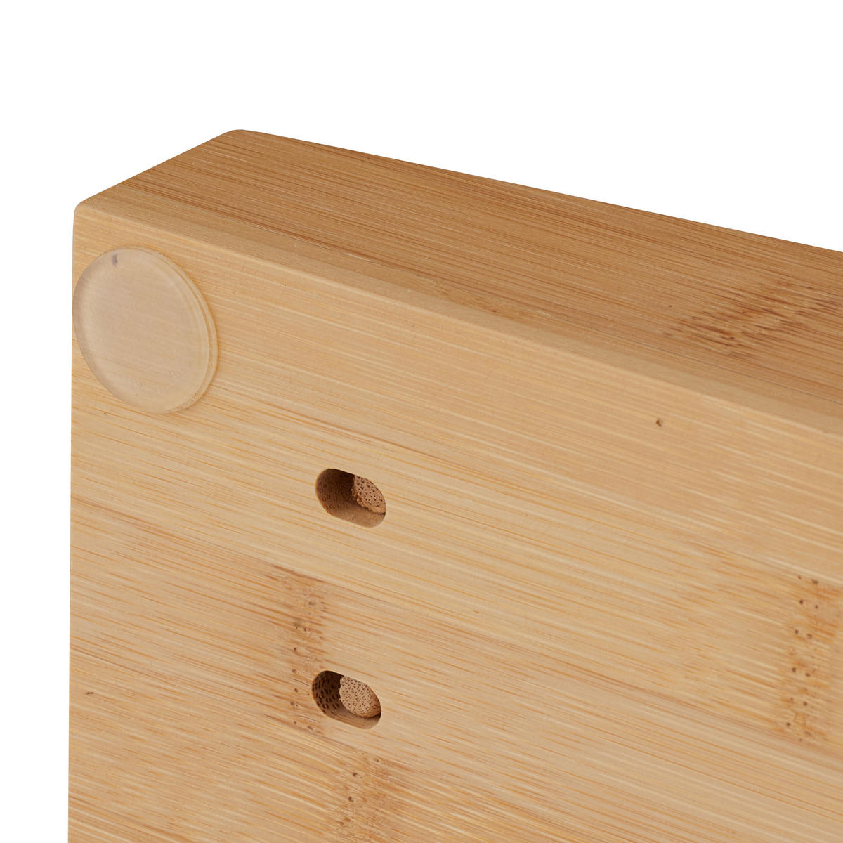 MESSERHALTER - Hellbraun, Holz (24/5.5/40cm) - Relaxdays