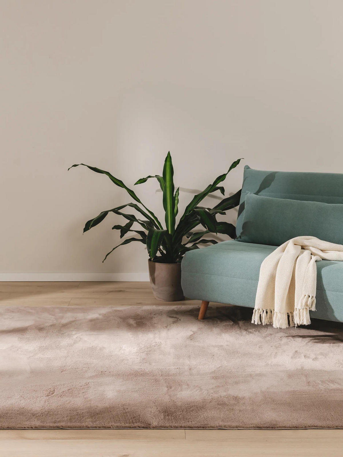 PREPROGE iz umetnega krzna Furry Taupe 80x150 cm - sivorjava, umetna masa (80/150cm) - benuta