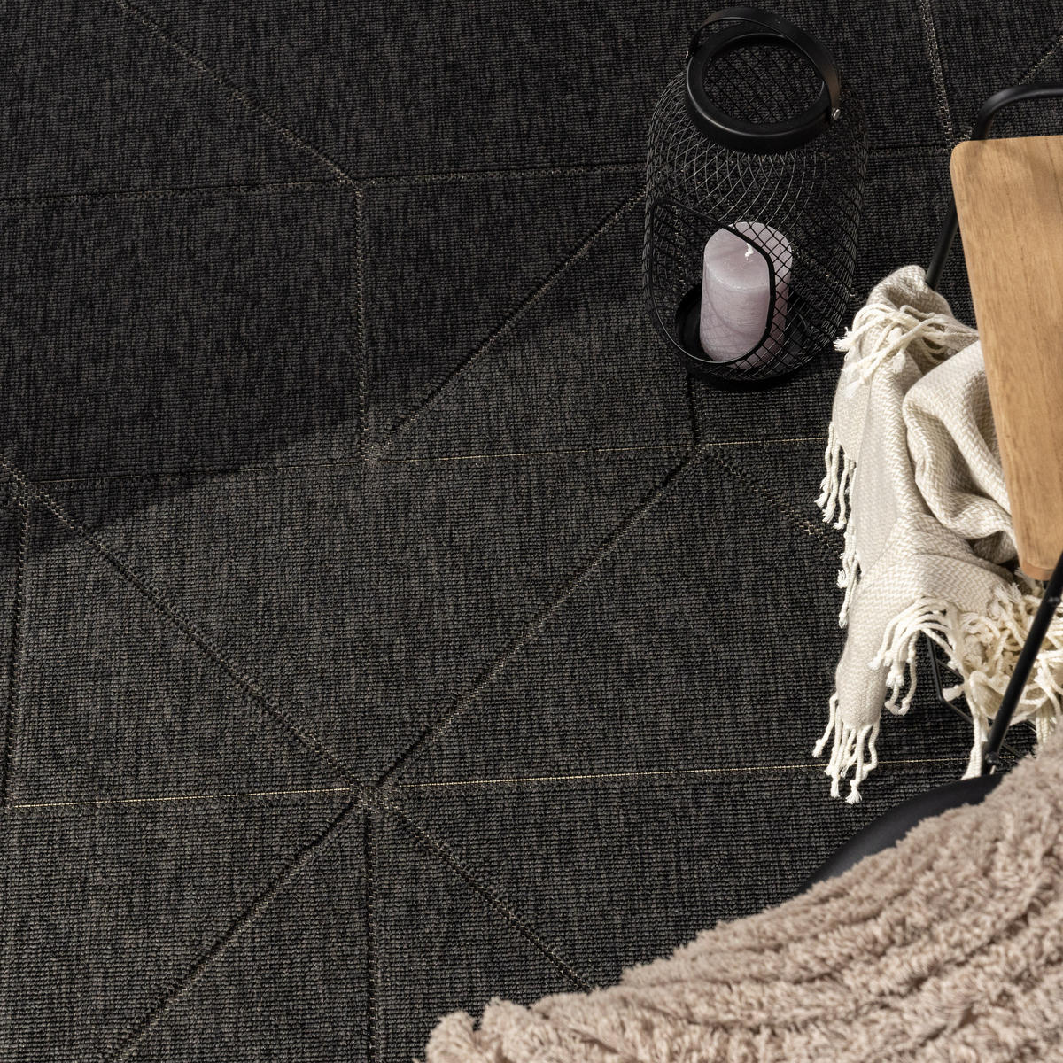 OUTDOORTEPPICH 80/150 cm Brugge 226 - Anthrazit, Textil (80/150cm) - Paco Home