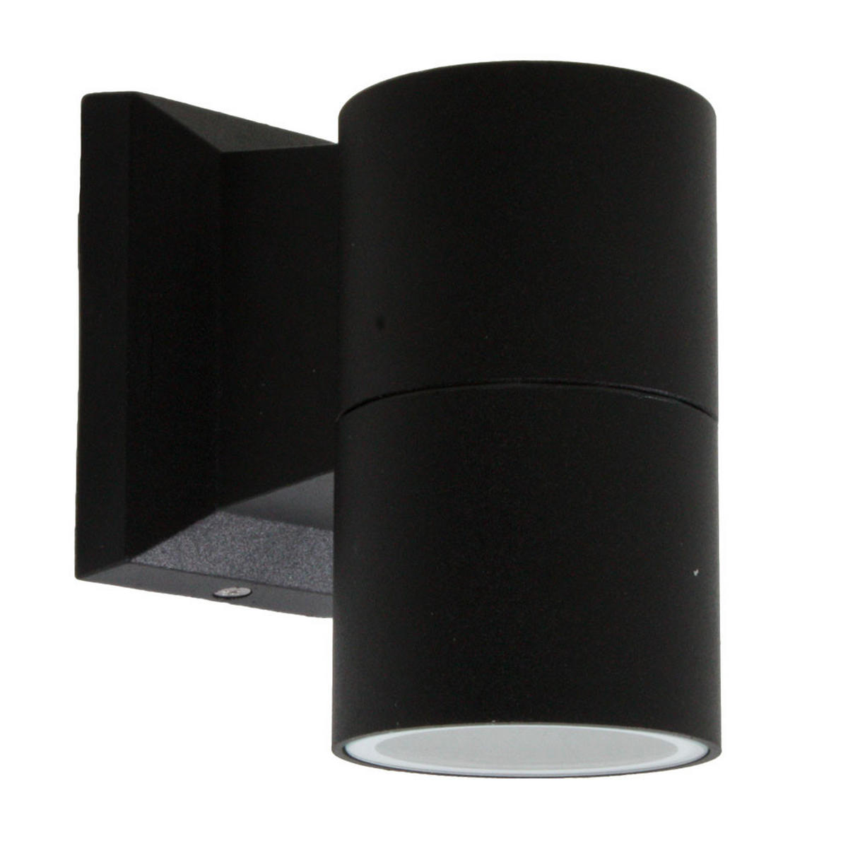 LED AUSSEN-WANDLEUCHTE Alu Schwarz - Schwarz, Glas (6/11/11cm)
