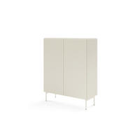 HIGHBOARD, Kaschmir, 98,6 x 123 x 39,8 cm - Beige, Holzwerkstoff (98.6/123/39.8cm) - 3XE LIVING