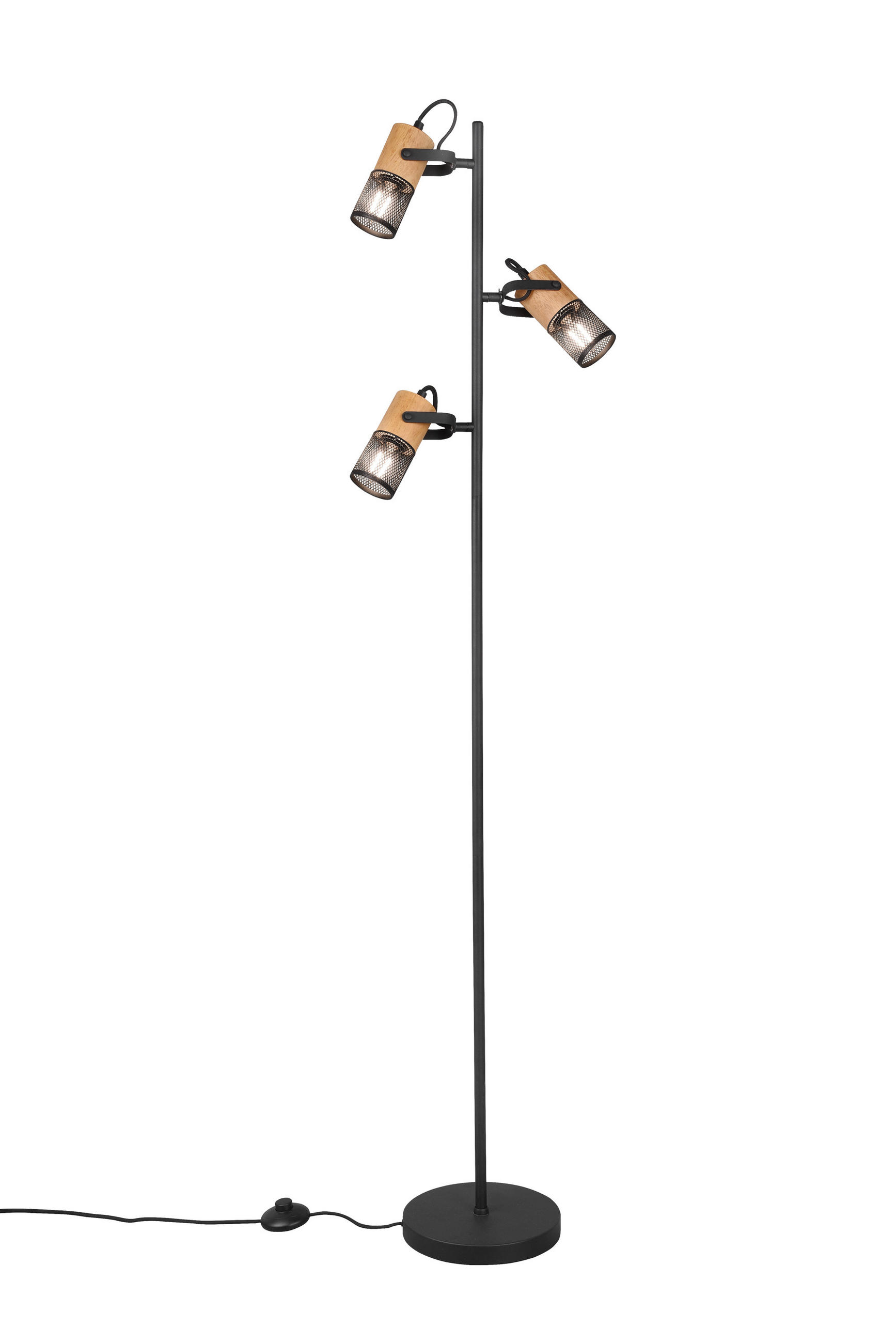 STEHLAMPE TOSH - Schwarz - 23/23/150 cm - Schwarz, Metall (23/23/150cm) - Trio Leuchten