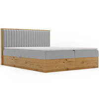 BOXBETT Forest 140x200 Hellgrau - Hellgrau, Holz/Textil (140/200cm) - Graingold