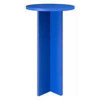 HOCHTISCH rund 60 cm Preußischblau CHINCHIN - Blau, Holzwerkstoff (60/105/60cm) - RNT By Really Nice Things