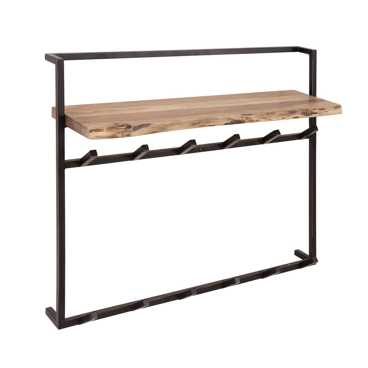 WANDGARDEROBE Air Solid Braun 100/30/80 cm - Braun, Holz (30/80/100cm) - Hoyz Collection