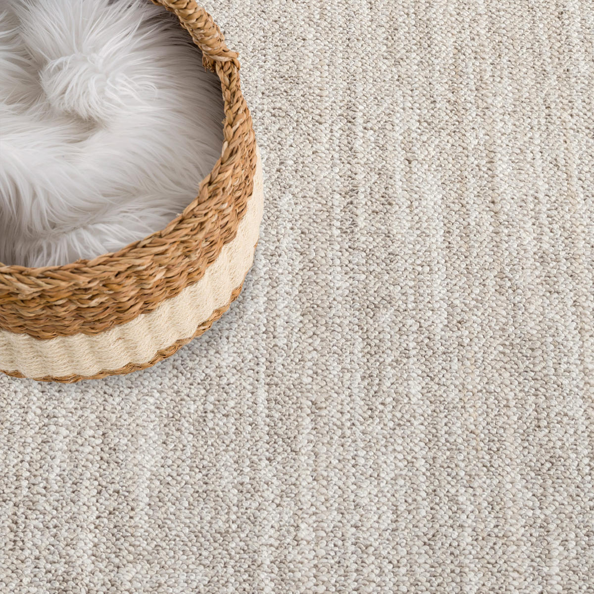 KURZFLOR-TEPPICH Clasico 0052 Beige 200 cm Rund - Beige, Textil (200/200cm) - carpet city
