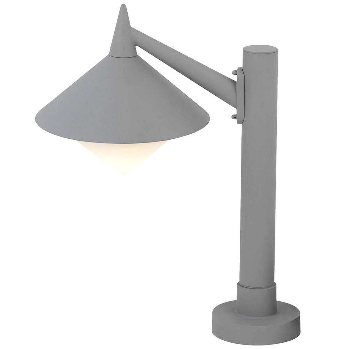 LED STEHLEUCHTE MANHATTAN Grau ALU - Grau, Kunststoff/Metall (26/58/40cm)