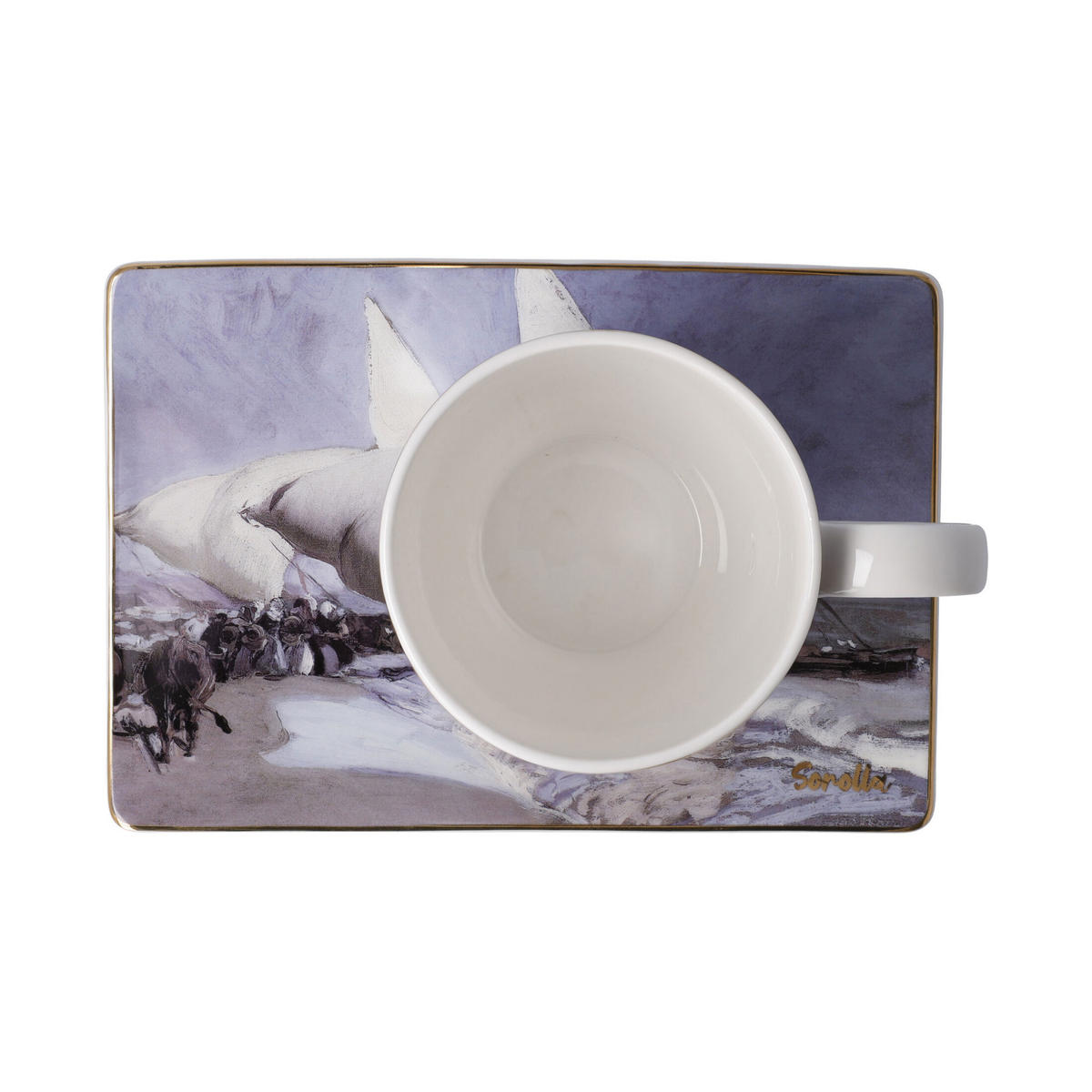 KÜNSTLERTASSE Joaquin Sorolla - Schwestern am Strand mit Untere, Fine Bone China, Bunt, 350 ml - Multicolor, Keramik (0.35L) - Goebel