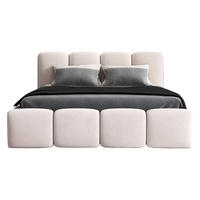 POLSTERBETT DONA-OM 160 x 200 in Beige - Beige, Textil (160/200cm) - A&J MöbelLand