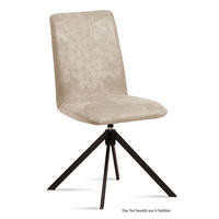 ESSZIMMERSTUHL drehbar (6er-Set) Deanne 47x92x60 Schwarz/Natur - Schwarz/Naturfarben, Kunststoff (60/92/47cm) - 58aufmkessel