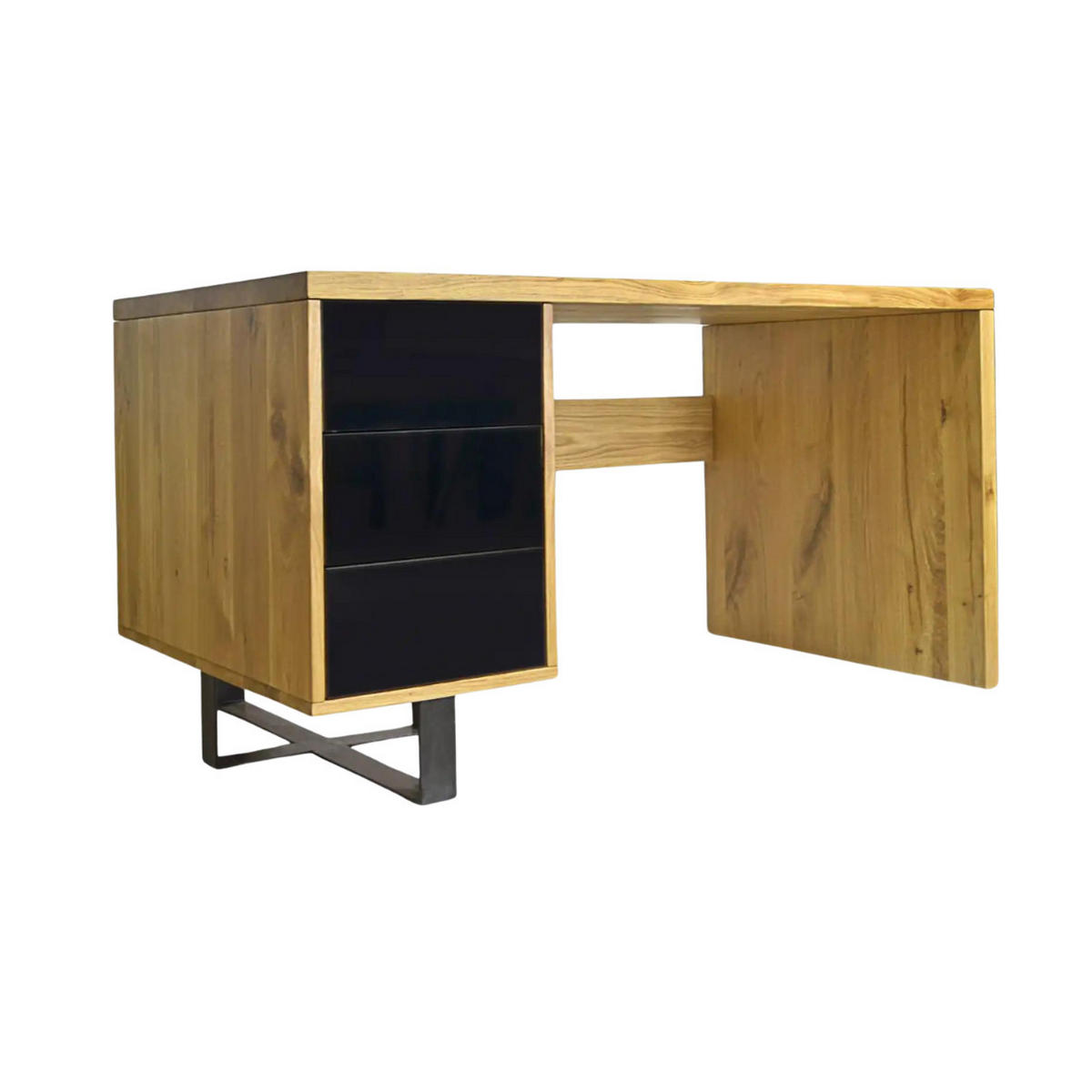 SCHREIBTISCH für Ihr Arbeitszimmer MOCCA - Eichefarben, Holz (80/150/75cm) - Rawood Furniture