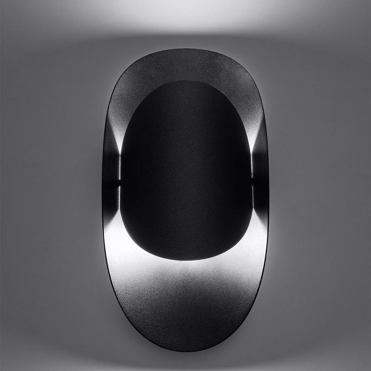 WANDLEUCHTE Stahl Schwarz TEAR - Schwarz, Metall (10/30/13cm)