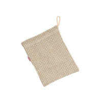 WASCHANDSCHUH Leinen-Waffelpique 17/20 cm - Beige/Naturfarben, Textil (17/20cm) - beties Heimtextil