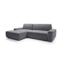 ECKSOFA BOULI Grau 264x162x82 cm - Grau, Textil (264/162cm) - FURNLUX