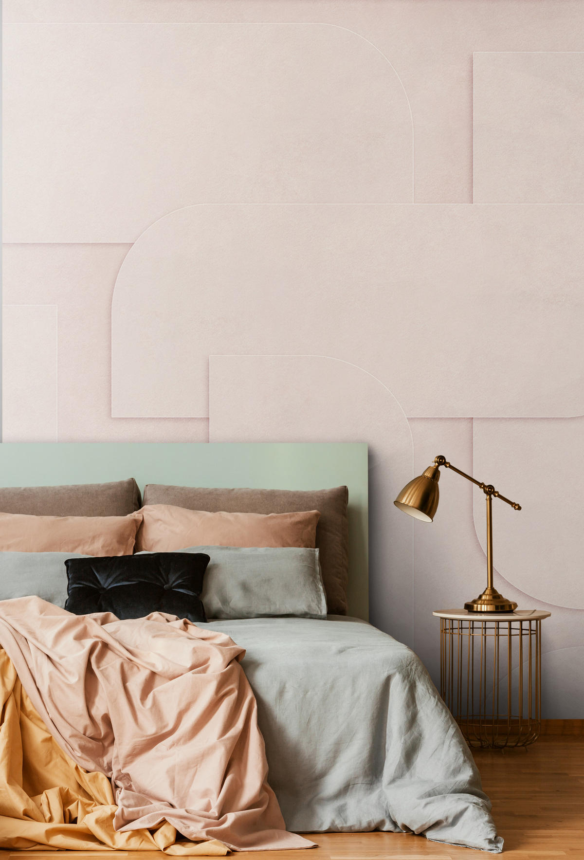 FOTOTAPETE 3D Muster 300 x 279 cm - Pink, Papier (300/279cm) - ESTAhome