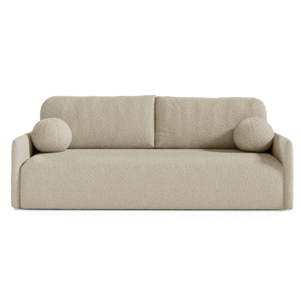 SCHLAFSOFA GLORI mit Bettkasten - QUELLE 06 - Beige, Textil (206/95/87cm) - Dekori_Interiors