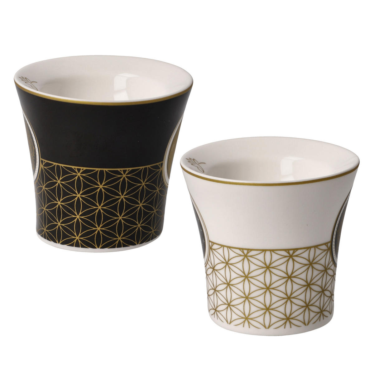 EIERBECHER 2er Set Lotus, New Bone China, Bunt - Multicolor, Keramik (6.5/6/6.5cm) - Goebel