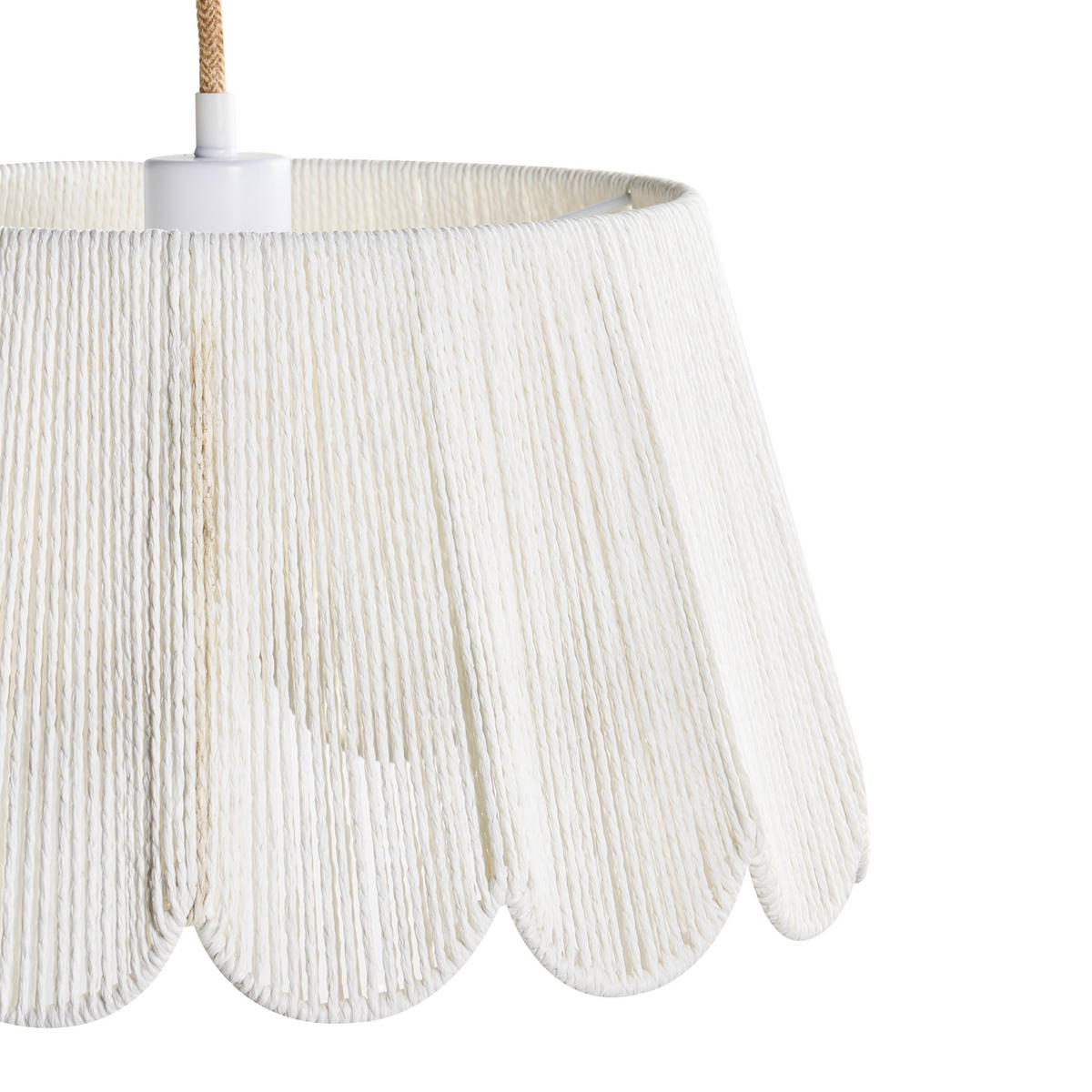 HÄNGELEUCHTE Beige Sebakwe - Beige, Papier (40/40/178cm) - Beliani