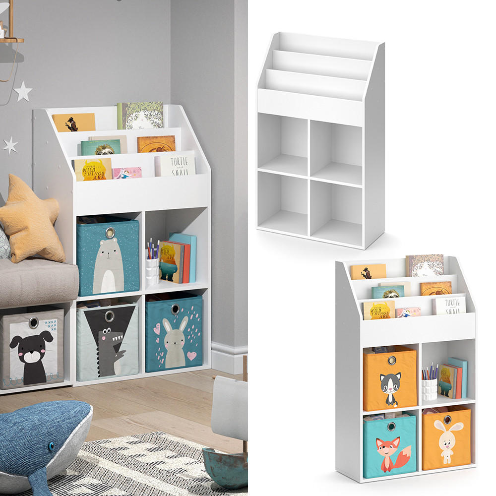 BÜCHERREGAL Luigi Weiß 72 x 114.2 cm - Weiß, Holzwerkstoff (72/114.2/31.2cm) - Vicco